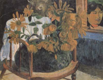 Paul Gauguin Sunflower (mk07) Norge oil painting art